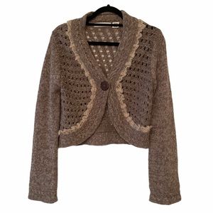 Anthropologie Sleeping in Snow Alpaca Cardigan